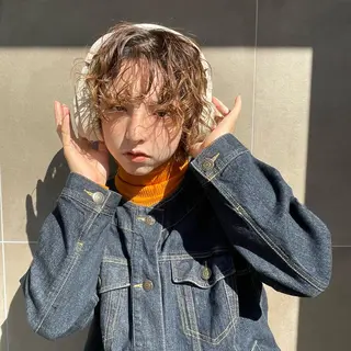 ミディアム カラー 高橋 みく/ minim 暖色のヘアスタイル