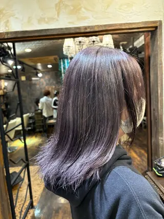 ミディアム Calbari 鎌田美歩のヘアスタイル