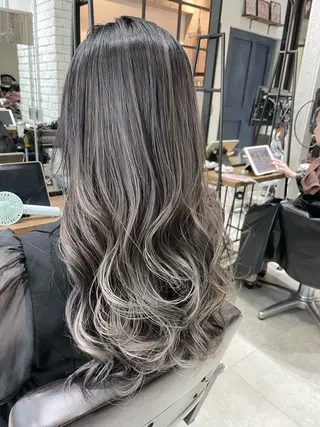 ロング カラー パーマ ヘアアレンジ キッズ バレイヤージュ🌱 渡邉悟🌱のヘアスタイル