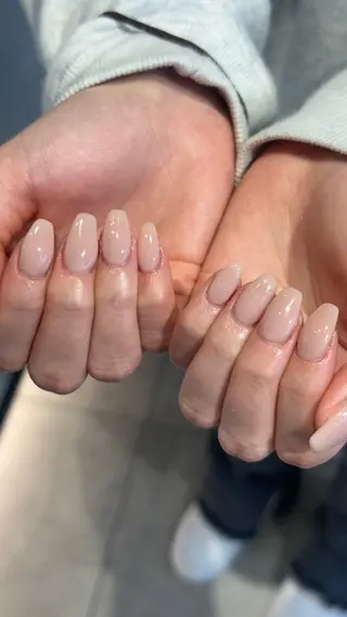 ネイル 🎀韓国レイヤー特化 🎀ベージュ/ミクのヘアスタイル