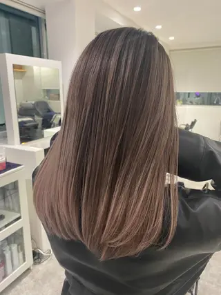 ミディアム カラー JILBLAN京都 ショート/ハイライトのヘアスタイル