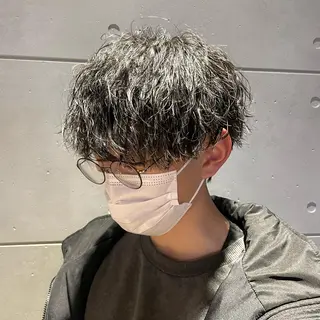 ショート カラー パーマ ヘアアレンジ メンズ キッズ L.E.M泉中央店長 小野寺優斗のヘアスタイル