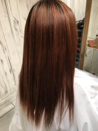 セミロング ロング 永井大樹✨ 透明感カラー✨のヘアスタイル