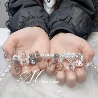 ネイル M✨ワンホン風ネイル パラジェル取扱🦋リのネイルデザイン