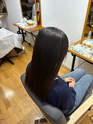 ロング 西元 群/艶髪/髪質改善のヘアスタイル