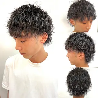 パーマ ゼロスバーバーショップ所属・予約1000件超 ✨メンズパーマのヘアスタイル