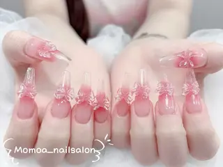 ネイル MoMoA Nail ネイル長さ出し専門店のネイルデザイン