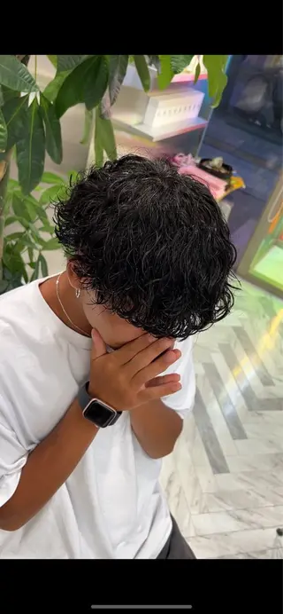 パーマ メンズ シャドウパーマ/ ルーズパーマ/メンズのヘアスタイル