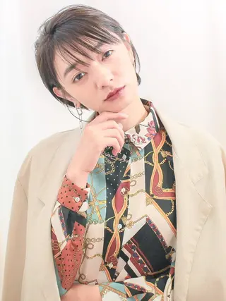 ショート カラー gite カワムラナオキのヘアスタイル