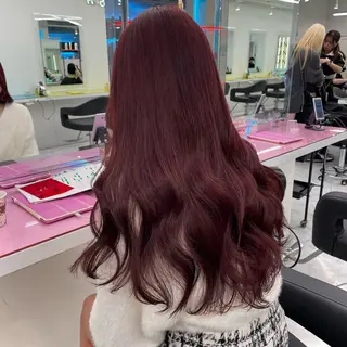 ロング ヘアアレンジ 🩶学生指名No.1 レッド・ボルドー🩶のヘアスタイル