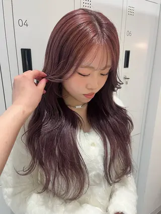 ロング カラー みう/仙台/暖色/ 艶髪/顔周りカット/のヘアスタイル