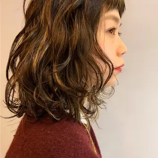 ショート カラー パーマ tension 【テンション】のヘアスタイル