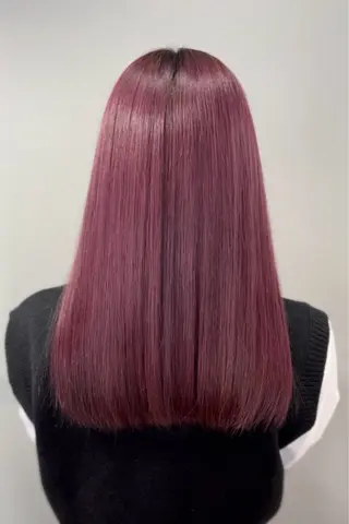 セミロング カラー Glanz所属・Glanz yuukaのヘアスタイル