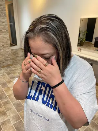 ミディアム カラー STAR RIVER所属・YUI/ ブリーチカラー🌷のヘアスタイル