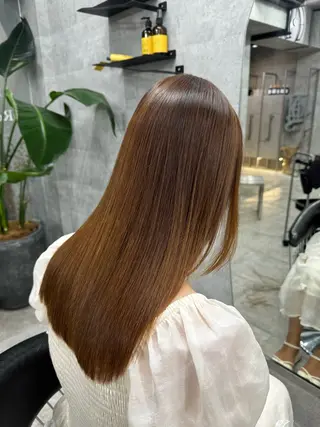 セミロング カラー 表参道/中明度カラー /レイヤー/Youのヘアスタイル