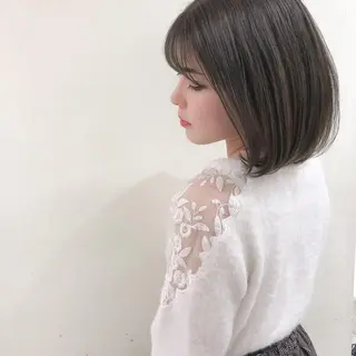 ショート カラー ボブ/パーマ 古家 佑真のヘアスタイル