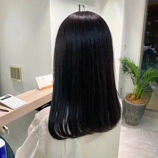 セミロング カットカラーパーマ 募集／Otohaのヘアスタイル