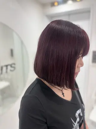 ミディアム まろっと艶感ブラウン ベージュ🤍まなかのヘアスタイル