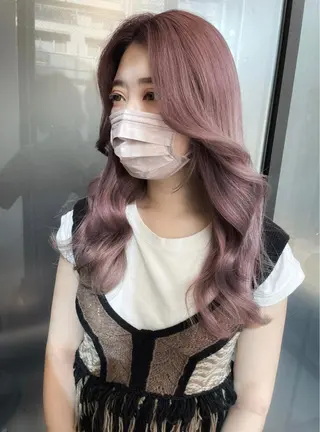 セミロング カラー INTRO.by Fi-Ne所属・韓国ヘア 店長NEGIのヘアスタイル