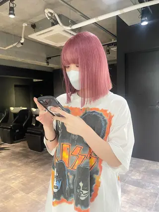 ミディアム カラー 心斎橋/ブリーチ minamiのヘアスタイル