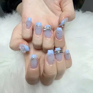 ネイル 🎀nana🫧 ワンホンネイル🎀のネイルデザイン