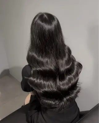 ロング シオン/艶髪カラー/ 韓国ヘアのヘアスタイル