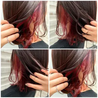 ミディアム カラー ヘアアレンジ 指名支持率NO.1 スタイリストのヘアスタイル