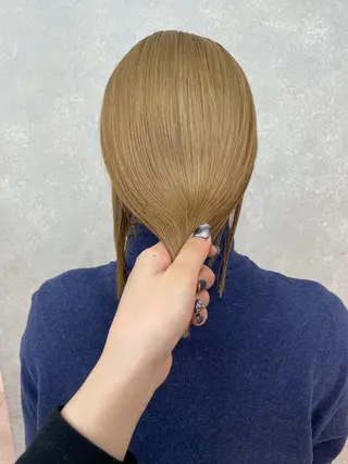 🎀ボブ＋ハイトーン シュカ👶🏻のヘアスタイル