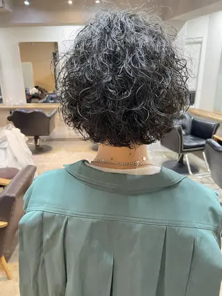 ショート パーマ ヘアアレンジ 丸山渉/パーマ エフェクトブリーチのヘアスタイル