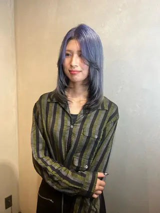 ミディアム カラー Aya/四条烏丸/ インナーカラーのヘアスタイル