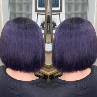 ミディアム カラー レイヤー/ボブ/ ミニボブ/AOIのヘアスタイル