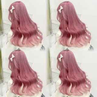 セミロング カラー ヘアアレンジ ドライで決まるレイヤ ー/🤎透明感カラーのヘアスタイル