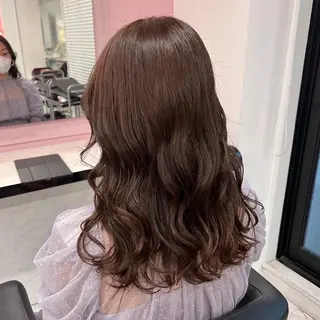 セミロング 透明感ラベンダー💗 SHOのヘアスタイル