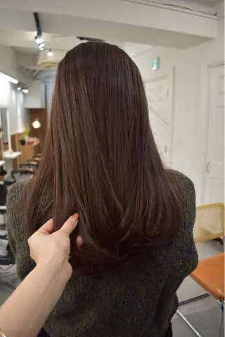 ロング カラー レイヤーボブ/ 艶カラー/サナ🌼のヘアスタイル