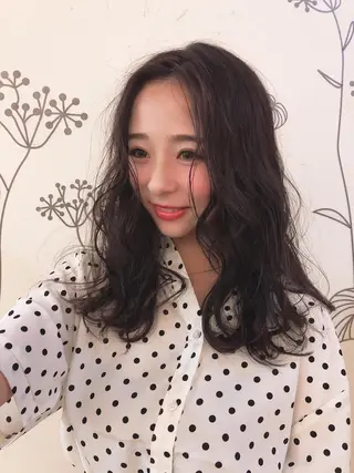 ミディアム カラー 大嶋 伸吾のヘアスタイル