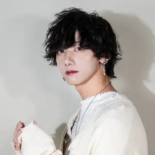 ミディアム カラー パーマ メンズ シースルーマッシュ/ メンズ/KYOHEIのヘアスタイル