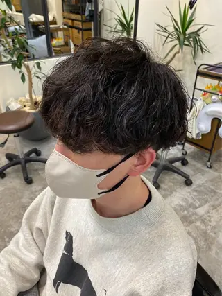 メンズ 韓国レイヤーカット/ ハイトーン/マアヤのヘアスタイル