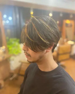 ショート カラー メンズ スローエイジング/ ダメージレス鈴木慎一のヘアスタイル