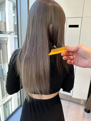 ロング カラー 【1日2名様限定】 AFLOAT白川雄副のヘアスタイル