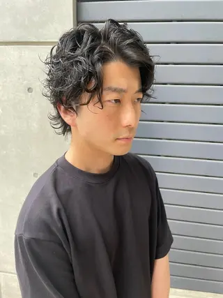 ショート パーマ メンズ メンズカット/パーマ 特化motooのヘアスタイル