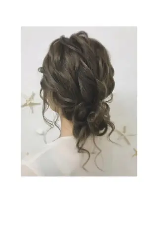 セミロング ヘアアレンジ kamata melanieのヘアスタイル