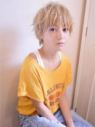 ショート カラー 小顔ショート✁ ⁂Yukari⁂のヘアスタイル