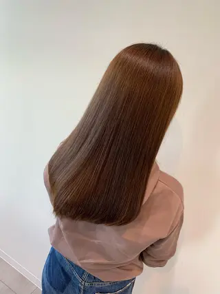 ロング 小島嵩人 縮毛矯正 髪質改善のヘアスタイル