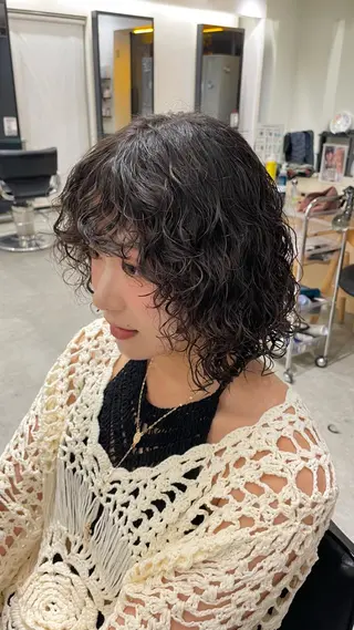 ミディアム パーマ fifth 武正 琉生のヘアスタイル