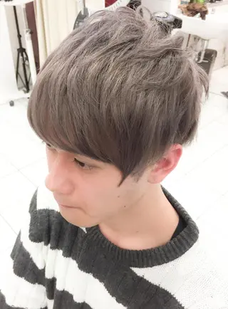 ショート カラー メンズ モテ髪透明感❤️ デイズヘアカラーのヘアスタイル