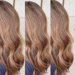 ロング カラー 福森 みずきのヘアスタイル