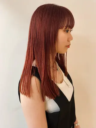 ミディアム カラー yiye 青山所属・無料カットモデル募集 🌱ひょうがのヘアスタイル