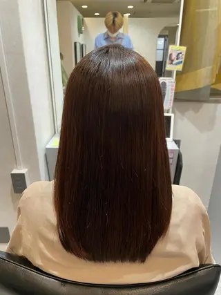 セミロング 【艶カラー⠀】坂東 要のヘアスタイル