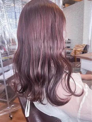 ミディアム カラー hair salon Ranun髪質改善のヘアスタイル