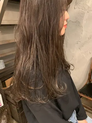 ロング パーマ 鎌田卓也/髪質改善 /透明感カラーのヘアスタイル